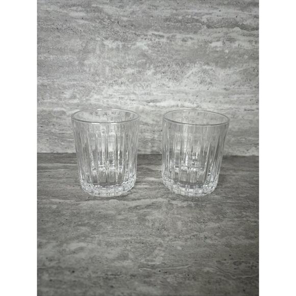 Unbranded Other - 10oz Glasses Pair Old Fashioned Lead Crystal Cocktail Whiskey
